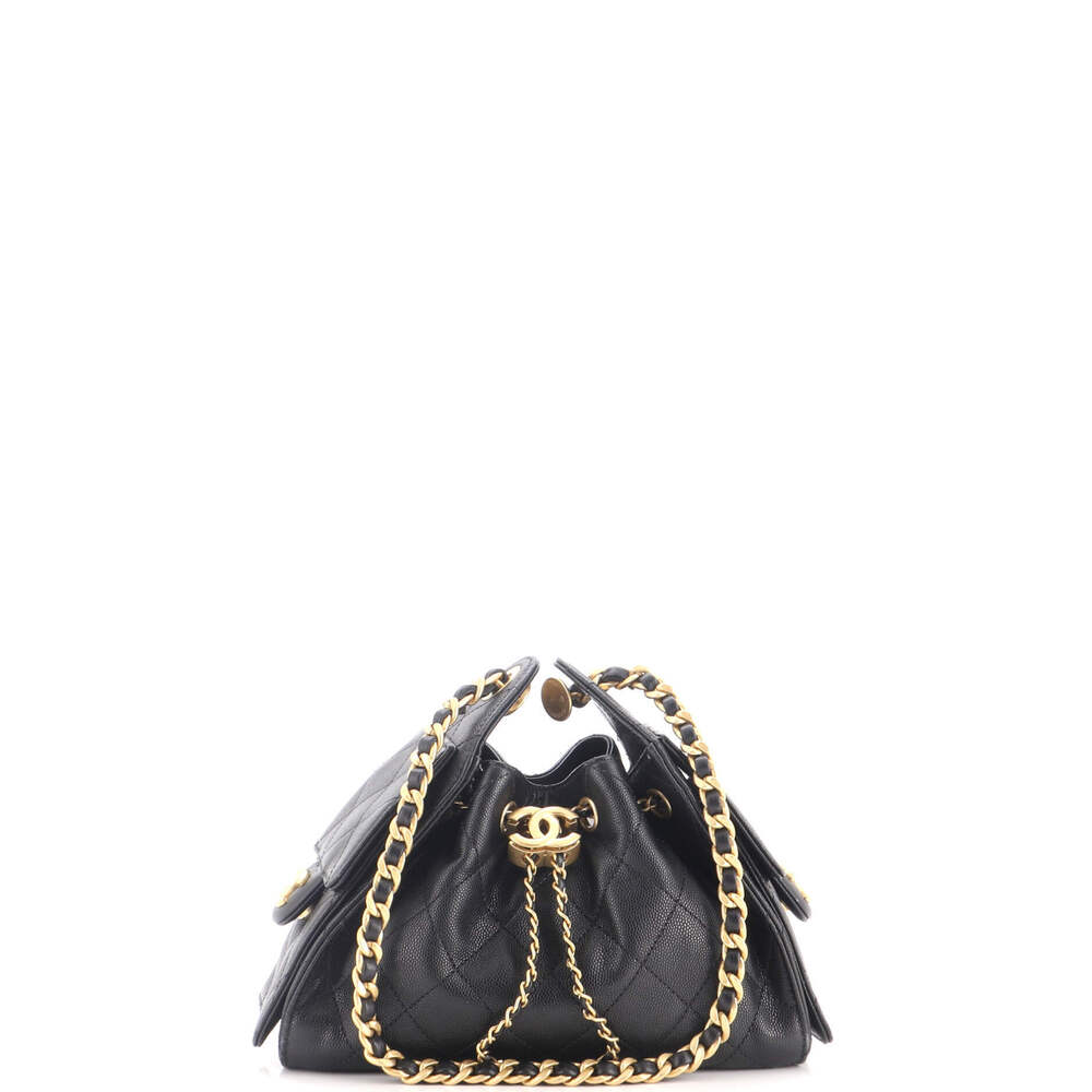 Chanel Mini 25 Hobo Bag Quilted Caviar